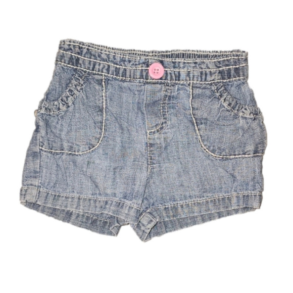 Circo Other - CIRCO Denim Shorts with Pink Button